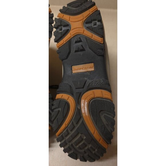 Skechers Skech-Tex Waterproof Brown Leather Lace Up Ankle Work Boots Mens Size 6 - Picture 15 of 16